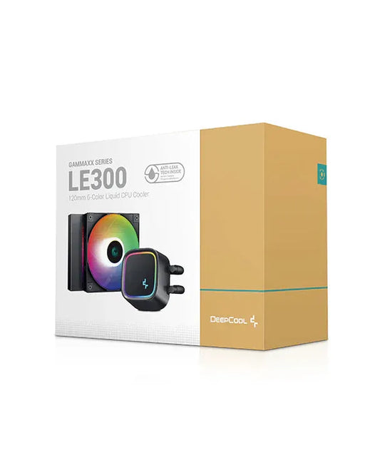 DeepCool LE300 120mm LED Lighting Anti-Leak Technology Liquid CPU Cooler AIO Used CPU Cooler