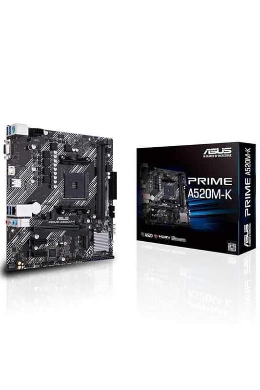 ASUS Prime A520M-K AM4 Socket DDR4 Used Motherboard